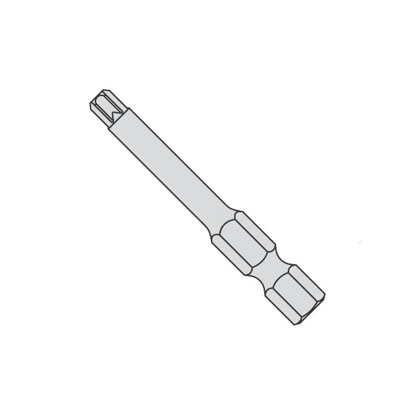 Newport Fasteners T-8 X 1 15/16 X 1/4 Torx Power Bits/Driver Size: T-8/Length 1 5/16"/Shank: 1/4" , 20PK 691996 - main